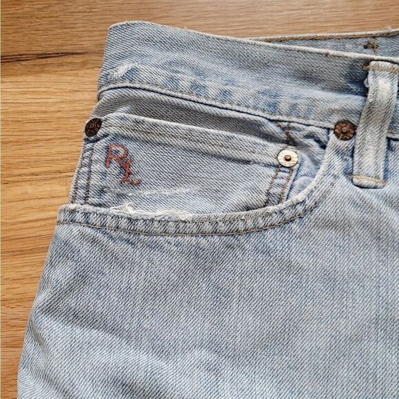 POLO Ralph Lauren 867 Classic Fit Jeans Light Wash Blue 40x32 - Picture 5 of 12